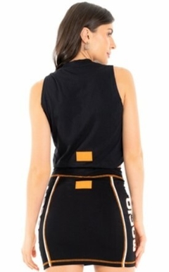 Cropped Match React Preto LaBellaMafia - Preto (Feminino) na internet