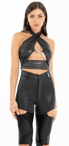 Cropped Cat Eye LaBellaMafia - Preto (Feminino)