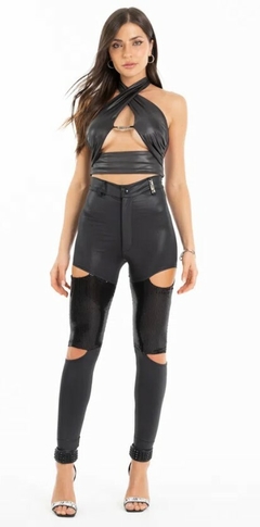 Cropped Cat Eye LaBellaMafia - Preto (Feminino) - comprar online