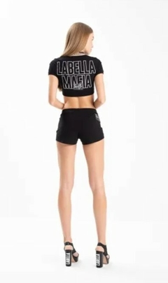 Conjunto Top e Shorts Double Match LaBellaMafia - Preto Canelado (Feminino) - Urban Store - Moda Masculina, Roupas, Calçados e muito mais!