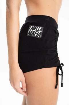 Conjunto Top e Shorts Double Match LaBellaMafia - Preto Canelado (Feminino)