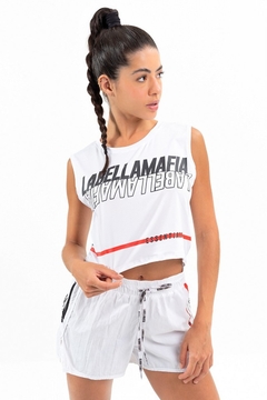 Cropped Essentials LaBellaMafia - Branco (Feminino)