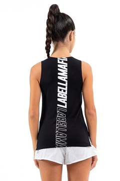 Blusa Regata Cavada Essentials LaBellaMafia - Preto (Feminino) na internet