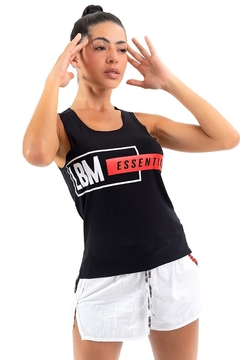 Blusa Regata Cavada Essentials LaBellaMafia - Preto (Feminino)