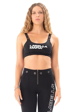 Top Toxic LaBellaMafia - Preto (Feminino) na internet