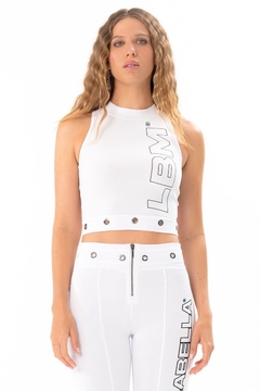 Cropped Toxic LaBellaMafia - Branco (Feminino)