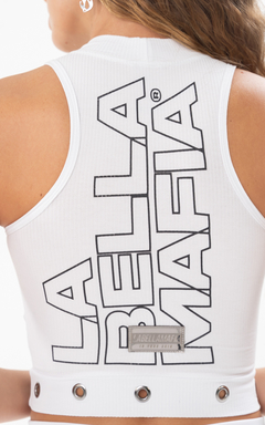 Cropped Toxic LaBellaMafia - Branco (Feminino) na internet