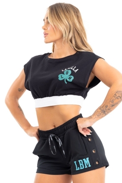 Cropped Celtic LaBellaMafia - Preto (Feminino) - comprar online