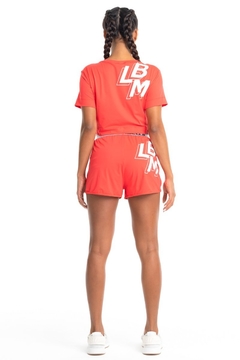 Shorts Sweat LaBellaMafia - Vermelho (Feminino) - loja online