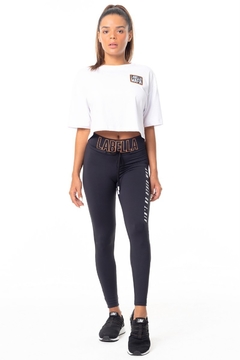 Calça Legging Fire Orange LaBellaMafia - Preto (Feminino)