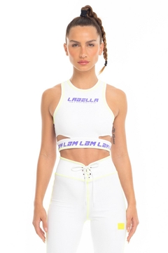 Top Allert White LaBellaMafia - Branco (Feminino)