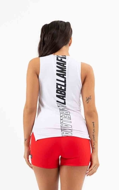 Blusa Regata Cavada Essentials LaBellaMafia - Branco (Feminino) - Urban Store - Moda Masculina, Roupas, Calçados e muito mais!