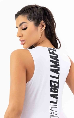 Imagem do Blusa Regata Cavada Essentials LaBellaMafia - Branco (Feminino)