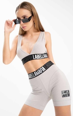 Conjunto Top e Shorts Double Match LaBellaMafia - Cinza (Feminino) - Urban Store - Moda Masculina, Roupas, Calçados e muito mais!
