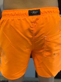 Shorts Moda Praia Level's Jeans - Laranja Neon na internet