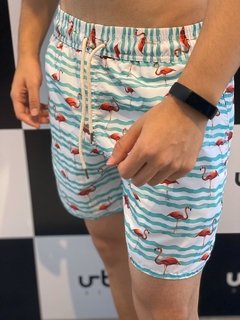 Shorts Moda Praia Level's Jeans - Flamingos - Urban Store - Moda Masculina, Roupas, Calçados e muito mais!