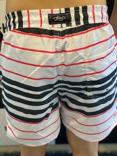 Shorts Moda Praia Level's Jeans - Pier Aquarela Listradinho na internet