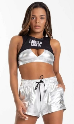 Shorts Blood Mary LaBellaMafia - Prata (Feminino)