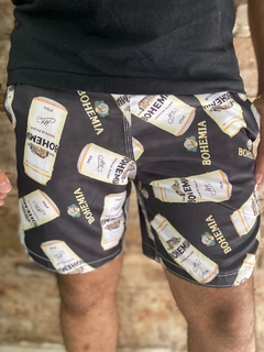 Shorts Moda Praia Estampas Bebidas - Bohemia