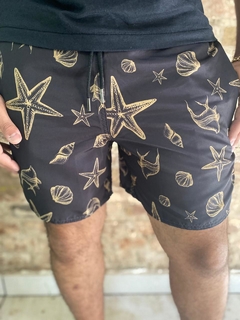 Shorts Moda Praia Level's Jeans - Star Preto