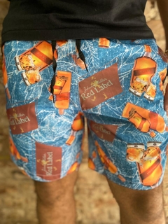 Shorts Moda Praia Estampas Bebidas - Red Label