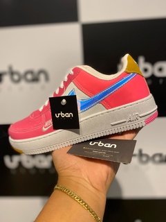 Tênis Nike Air Force 1 Shallow Rosa C/Branco (Feminino)