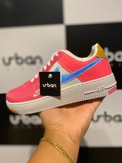 Tênis Nike Air Force 1 Shallow Rosa C/Branco (Feminino) - comprar online