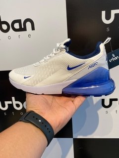 Tênis Nike Air Max 270 Branco C/Azul - Urban Store - Moda Masculina, Roupas, Calçados e muito mais!