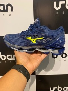 Tênis Mizuno Prophecy 9 Azul Marinho C/Verde (Masculino) - Urban Store - Moda Masculina, Roupas, Calçados e muito mais!
