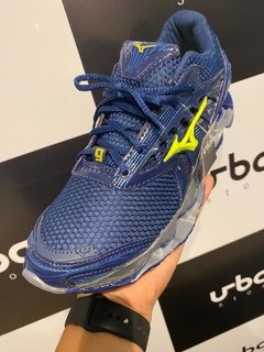 Tênis Mizuno Prophecy 9 Azul Marinho C/Verde (Masculino) - loja online