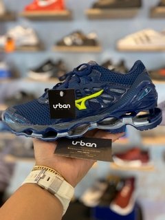 Tênis Mizuno Prophecy 9 Azul Marinho C/Verde (Masculino)