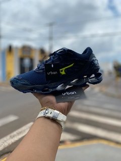 Tênis Mizuno Prophecy 9 Azul Marinho C/Verde (Masculino) na internet