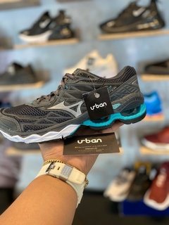 Tênis Mizuno Wave Creation 20 Cinza C/Azul Claro (Masculino) - comprar online