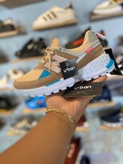 Tênis New Balance 574 v2 Creme C/Azul (Feminino)