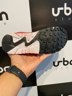 Tênis Nike Air Max 90 Cinza C/Vermelho (Masculino) - loja online