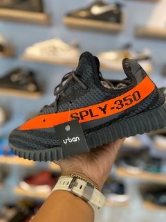 Tênis Adidas Yeezy Boost 350 Cinza e Laranja (Masculino) - comprar online