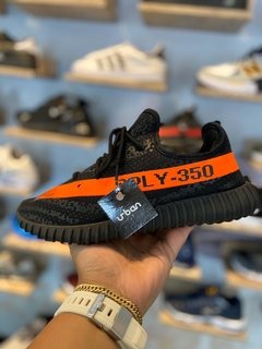Tênis Adidas Yeezy Boost 350 Preto e Laranja (Masculino) - Urban Store - Moda Masculina, Roupas, Calçados e muito mais!