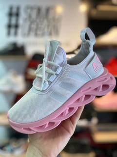 Tênis Adidas Yeezy Maverick 2020 Branco C/Rosa (Feminino)