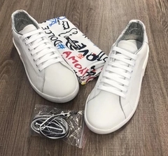 Tênis Dolce & Gabbana Portofino Todo Branco - loja online