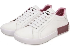Tênis Dolce & Gabbana Portofino Branco C/Rosa