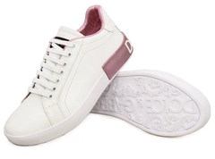 Tênis Dolce & Gabbana Portofino Branco C/Rosa na internet