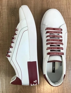 Tênis Dolce & Gabbana Portofino Branco C/Vermelho - comprar online
