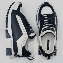 Tênis Dolce & Gabbana Super King Branco C/Preto - comprar online