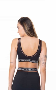 Top Fire Orange LaBellaMafia - Preto C/Laranja (Feminino) - Urban Store - Moda Masculina, Roupas, Calçados e muito mais!