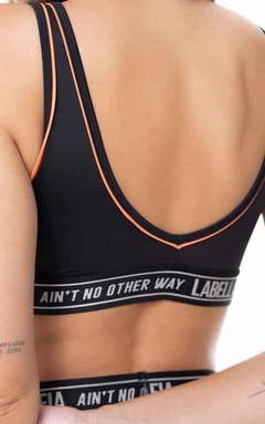 Top Fire Orange LaBellaMafia - Preto C/Laranja (Feminino) na internet