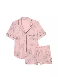 Pijama Modal Rosa Dios Floreado Linea Signature S M Victoria's Secret - tienda online