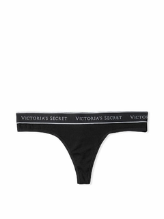 Bombacha Panty Negra Logo Edition L Victoria's Secret