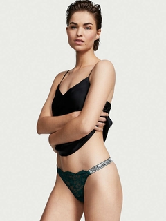 Bombacha Panty Colaless Encaje Verde Inglés Strasses S M L Victoria's Secret - Ninna's Choice