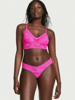 Bombacha Panty Colaless Encaje Fucsia S L Victoria's Secret