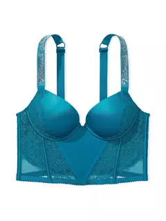 Corset Encaje Turquesa Strasses Very Sexy Shine Collection 34B Victoria's Secret en internet